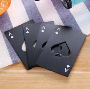 Apribottiglie in acciaio inossidabile, strumenti per carte da gioco di carte da poker da bar, strumenti per aprire carte di credito mini portafogli SN3859