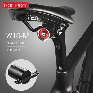 Gaciron USB充電バイクテールライトランタンスマートブレーキセンサーTaillight MTBロードサイクルリアLED防水双方向バックライト220111