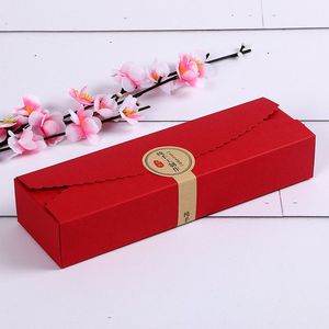 레드 초콜릿 선물 상자 수제 캔디 비스킷 포장 상자 빈 스토리지 DIY 웨딩 케이크 상자