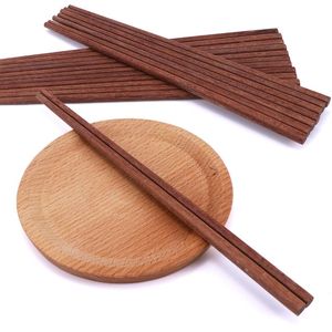 Chopsticks 10 Para Wielokrotnego użytku Chiński Chicken Wing Wood Wood Eco-przyjazny antypoślizgowe Sushi Picks Chop Up Prezent