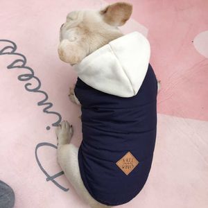 Höst vinter husdjur kläder för katter hoodies hundar varm väst valp fransk bulldogg chihuahua hemrock kläder pugs 211007