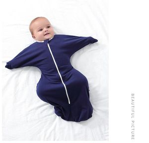 Sovsäckar baby swaddling nyfödd anti chock sovsäck sommar kall bambu fiber stretch wrap handduk