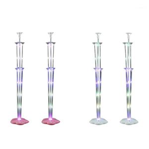 Zestawy LED Balloons Stand Stand Base Sticks Globs Holder Column Birthday Party Decor