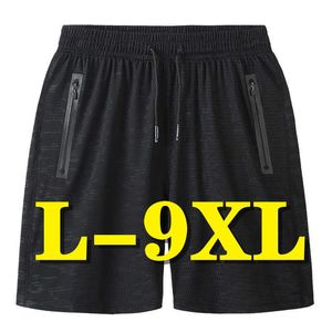 Oversized Men's Shorts Summer Style Sweatpants Casual Men Overweight Sportswear Sports Pants Jogger Breathable Trousers 210714