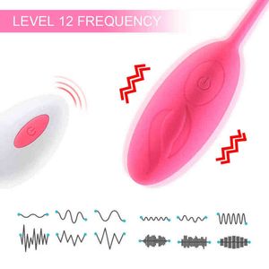 NXY Sex Vibrators Love Egg vagina per donne Telecomando wireless Telecomando Potente vibrazione di 12 vibrazioni vibranti Giocattoli da bullet per adulti 1208