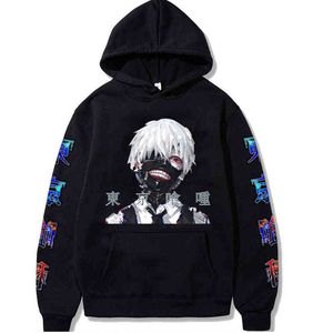 Tokyo Ghoul Anime Manga Hoodie Kaneki Ken Printed Men/women Hoodie Long Sleeve Sweatshirt H1227