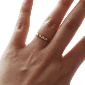 14K Gold Filled Zircon Ring Gold Jewelry Boho Knuckle Anillos Mujer Minimalistic Stacking Bohemian