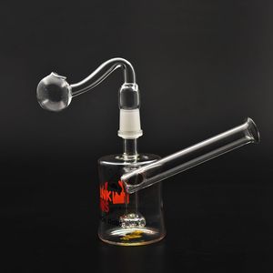 Paląca rura wodna mobius macierz boczny szklany bong ptak Perc Perc Bubbler Recycler Dab Rig z 14 mm paznokcie i palnik olejowy