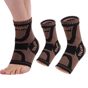 Ankle Support 1Pair Brace Compression Sleeve For Fasciitis Sprained Sports Protection Reduce Foot Swelling Pain Relief