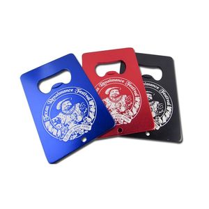 Set of 100 Customized Promotional Gift Aluminum Bottle Opener Personalized Metal Business Card Beer Wholesale 210817