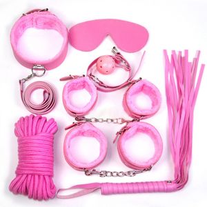 Wholesale toy seven for sale - Group buy Fun Seven Piece Set Eight Ten Plush Leather Adult Toy Binding Alternative Health Care Products Sm N29F