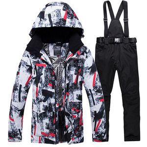 Men's Tracksuits Winter Ski Suit For Men Warm Windproof Waterproof Outdoor Sports Snow Jackets And Pants Male Equipment Snowboard Jacket