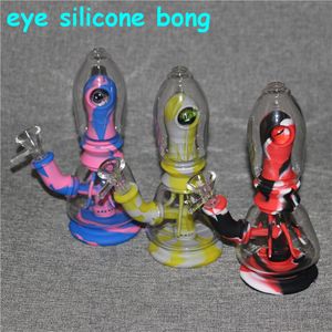 Wasserpfeifen 7,8 Zoll Augenglas Wasserbongs Rauchpfeifen Heady Dab Rigs Einzigartiges Becherglas Bongöl mit 14-mm-Schüssel Shisha