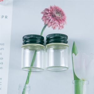 22 * 30 * 14mm 5ml Garrafas de vidro com tampa de alumínio Pequeno transparente mini vazio jars botellas 100pcsgood qty