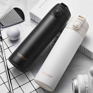 Pinkah Thermos 500ml Boccette sottovuoto in acciaio inossidabile a prova di perdite Caffè Tè Latte Tazza da viaggio Bottiglia termica Regali Thermocup per auto 210913