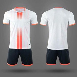 Maglia da calcio per bambini in bianco Set corto Kit da calcio per adulti Abbigliamento Tuta da uomo Tuta da allenamento per bambini Abbigliamento sportivo UniformeE