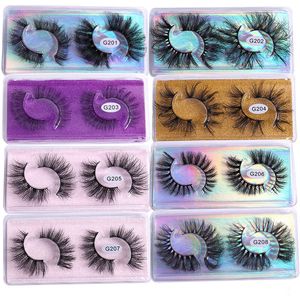 Curly CrissCross Tjock Falsk Eyelashes Extensions Messy Charmiga Retliga Handgjorda 3D Fake Lashes Eyes Makeup Tillbehör för Kvinnor Skönhet 8 Modeller DHL