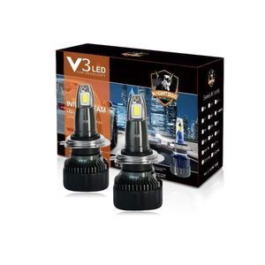 1Pair v3 LED H1 H3 H4 H7 H11 H13 9004 9005 9006 9007 881 Farol do carro Auto nevoeiro Lâmpada 35W 3500LM Bulbo de automóvel branco 6000K