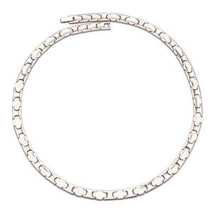 Wholesale silver germanium for sale - Group buy Wollet Jewelry Pure Titanium Necklace Women Silver Color Hematite Germanium Negative Ions Healthy Energy Bio Chains