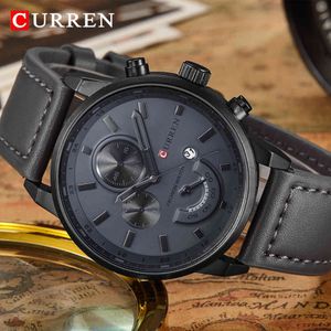 CURREN 8217 Men's Sport Quartz Watch Mens Watches Top Brand Luxury Waterproof Military Wrist Watch Men Clock Male X0524