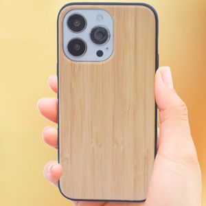 Atacado preço de madeira telefone casos móveis smartphone capa de madeira para iphone 13 pro max 12 mini 11