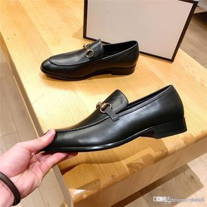 L5 21SS Yeni Stil Hakiki Deri Keşiş Kayış Erkek Elbise Ayakkabı Siyah Bordo Örgün İş Ofis İş Çift Toka Ayakkabı 33