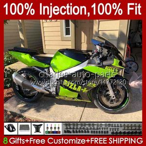 LiHGT Green Injection Mote Fairings för Suzuki GSXR600 GSXR750 600CC 750cc K1 01 02 03 37NO.96 GSXR-750 GSXR 600 750 CC GSXR-600 2001 2002 2003 GSX-R750 01-03 OEM-kropp