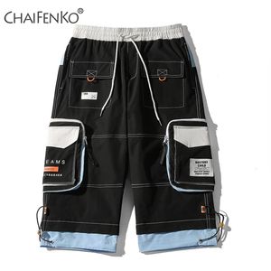 Chaifenko Lato Moda Męskie Spodenki Motion Casual Casual Pocket Tooling Hip Hop Streetwear Harajuku Mens 210716