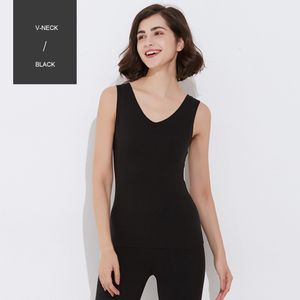 Winter Warm Top Vest Women Slim Plus Velvet Top Thick Plus Size Female Thermal Underwear Vest Soft Solid Fleece Tank Tops