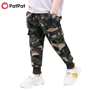 İlkbahar ve sonbahar moda şık camo casual pantolon çocuklar için çocuk dipleri giysi 210528