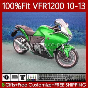 Bodys Enjeksiyonu Honda Crosstourer VFR1200F VFR 1200 RR CC 2010 2011 2012 2013 76NO.96 VFR1200RR Gloss Green VFR-1200 10-13 VFR1200X VFR1200 F X 10 11 12 13 PERAKAL