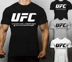 2021 Nowa marka MMA Boxing Cool Fashion T Shirt dla mężczyzn i kobiet T shirt Summer Krótki rękaw Mężczyzna Koszulki Odzież męska G1209