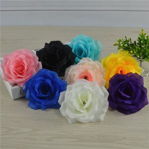 22 Farben künstliche Rosen-Seidenblütenköpfe, dekorative Verzierung für Hochzeit, Zuhause, Party, DIY-Dekoration, 500 Stück