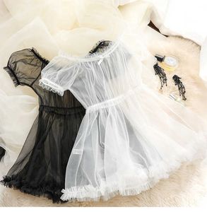 新婚旅行の女性のセクシーなナイトガウンレースランジェリーセット素敵な睡眠を着てかわいい王女のナイトドレススリーウェアロリータエロBunny 210924
