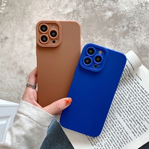 Precise Hole Phone Cases Pupil Camera Lens Soft Back Cover Matte Skin Feeling Protector for iPhone 13 13pro max 12 12pro 11 Xs XR 7 7p 8 8plus