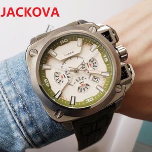 Multi Strefa Męskie Zegarki 50mm Top Luksusowe Sportowe Watch Kwarcowy Chronograf Stopwatch Diver 316L Ze Stali Nierdzewnej Zegarek Zegarek Auto Date Clock Mężczyźni