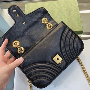 Lederhandtaschen Geldbörsen Totes Bag Kette Schultertasche Klassische Geldbörse Handtasche mit Kastenstaubsäcke