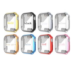 360 Caixa de protetor de tela TPU clara e suave para a s￩rie Apple Watch 45mm 41mm 49mm 44mm 40mm 42mm 38mm Tampa transparente para iwatch 6/se/5/4/3