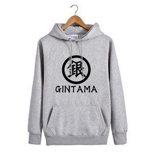 Унисекс Gintama Sakata Gintoki с капюшоном с капюшоном Pullovers Pullshirts Shotherts Y0319