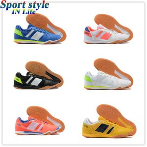 Wholesale modern interiors resale online - MUNDIAL GOAL INDOOR Soccer Shoes Super Sala Interior MD Flat Bottom Football Boots Team Modern Craft Astro TF Turf Mens Cleats