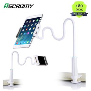 Cell Phone Tablet Stand Mobile Holder Clip Long Arm Gooseneck Bracket Wall Mount iPad 11 Pro Max 8 XR Samsung Support