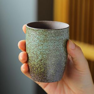 Muggar Japansk stil Stöd Espresso Kaffekopp Stor Retro Keramisk Te Master Långdistansförhållande Gåvor