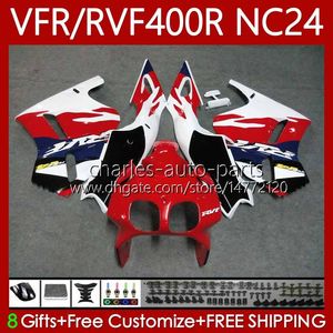 Zestaw do nadwozi do Honda RVF VFR 400 VFR400 R 400RR 1987-1988 Bodys 78NO.191 VFR400R VFR400RR NC24 V4 87 88 RVF400R VFR 400R RVF400 R 1987 1988 White Red Black Moto Fairings