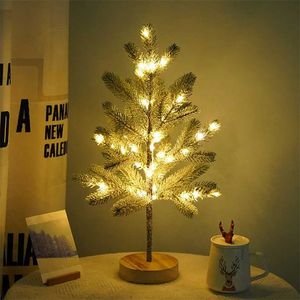 Christmas Tree Home Bedroom Living Room Luminous Tree Led Lights Decoration Creative Exquisite Holiday Gifts High-End Ornaments 211104