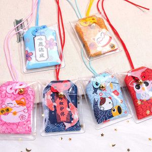 日本伝統的なお守りTalisman Churinga Periapt Maneki Neko Luky Cat Fat Plutus猫キーホルダーの女性の車のバッグペンダントG1019