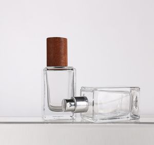 Bouteille de parfum de verre transparente ml Voyage portable Voyage rechargeable cosmétiques de pulvérisation en aluminium vide