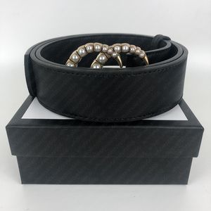 2021 Fashion Big buckle genuine leather belt with box designer men women high quality mens belts 100-125cm 00001