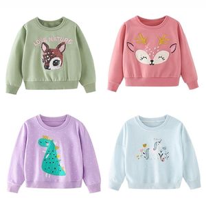 Qualità 100% Terry Cotton Maglioni Tee Girl Marca Vestiti per bambini Bambini Felpa t shirt Felpe s Abbigliamento per bambini 211111