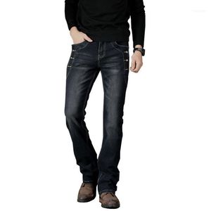 Tamanho 27 Jeans venda por atacado-Jeans masculinos Four Seasons Casual Bootcut Business Business Pants Plus Size
