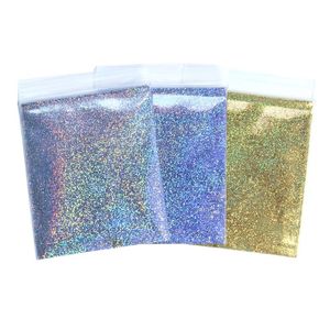 5g Holographic Nails Powder Laser Silver Gold Glitter Chrome Nail Dip Shimmer Gel Polish Flakes For Manicure Pigment Dust